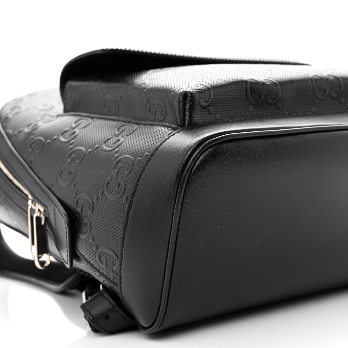 Calfskin GG Tennis Embossed Backpack Black