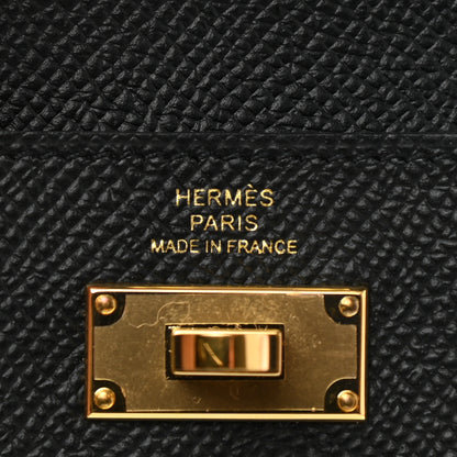 Hermes Epsom Kelly Pocket Compact Wallet Black 5 of 8
