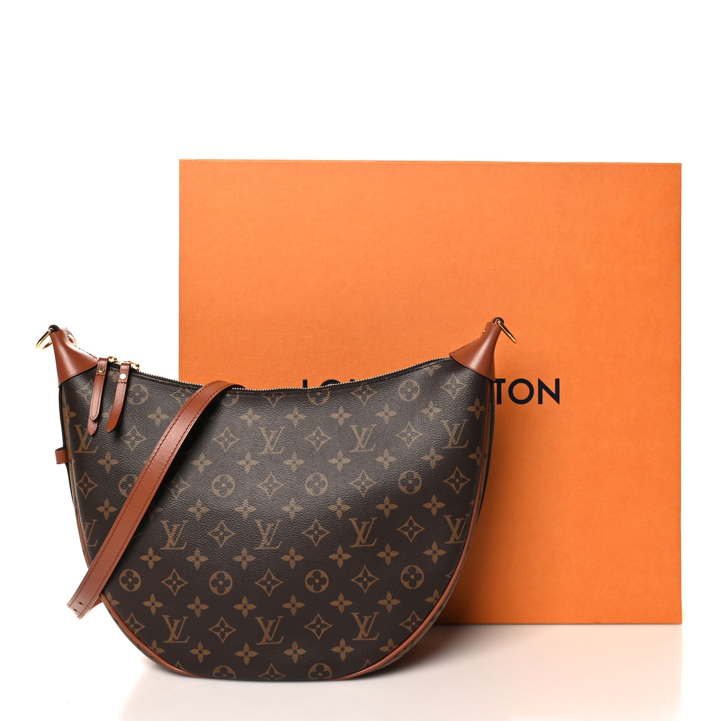 Reverse Monogram Loop Hobo