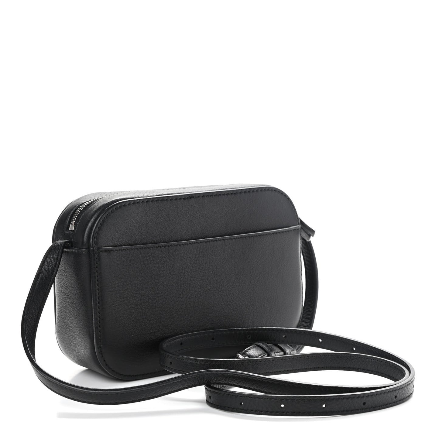 Calfskin Logo XS Everyday Camera Bag Black