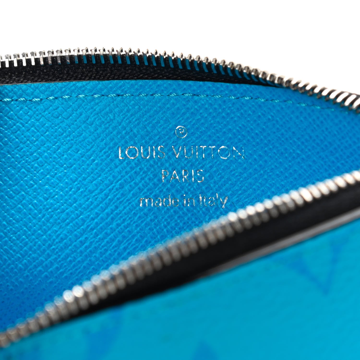 Louis Vuitton Taigarama Coin Card Holder Blue Lagoon 6 of 6