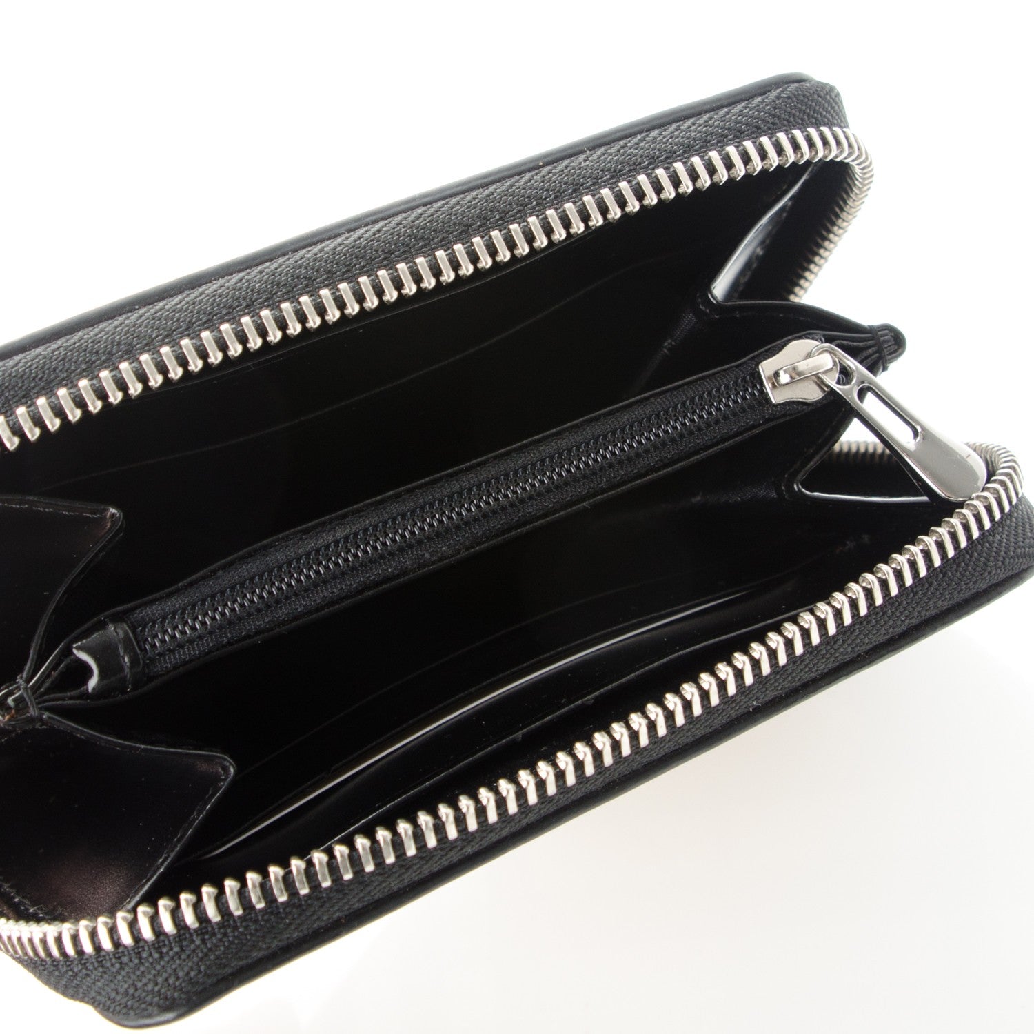 Burberry Supernova Check Compact Zip Around Wallet Black 5 of 7
