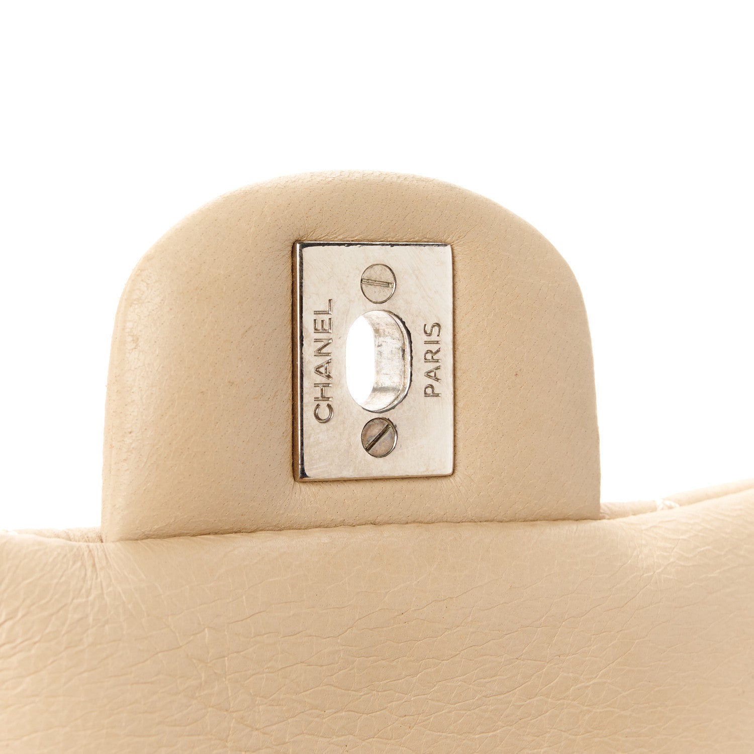 Chanel Deerskin Quilted Medium Easy Flap Beige 7 of 13