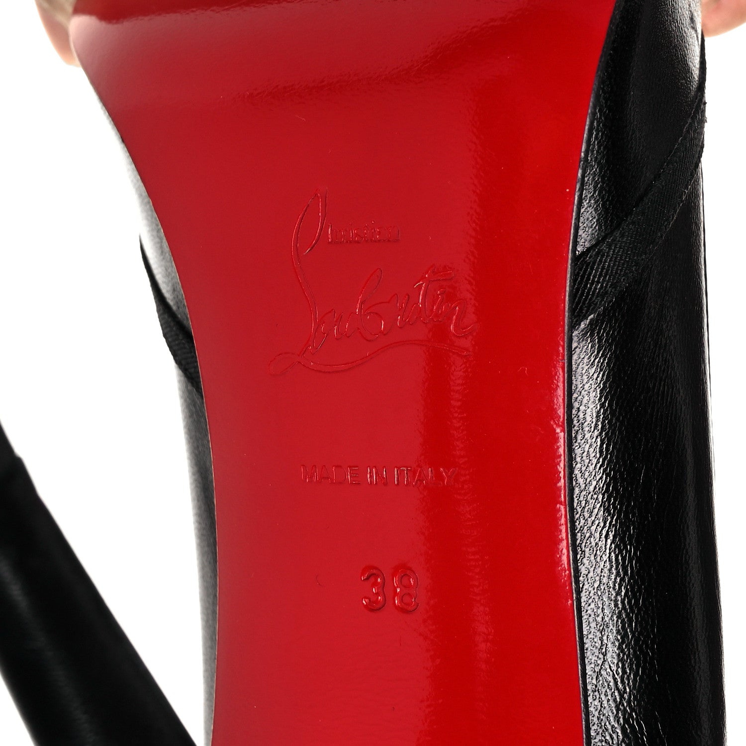 Christian Louboutin Nappa Grosgrain Lavalliere 100 Pumps 38 Black 6 of 9
