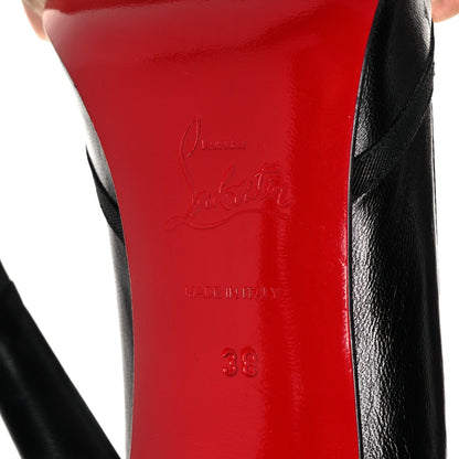 Christian Louboutin Nappa Grosgrain Lavalliere 100 Pumps 38 Black 6 of 9