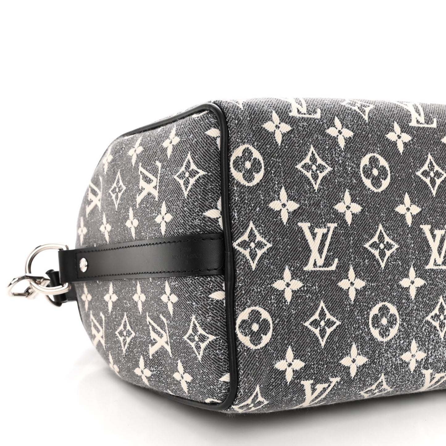 Denim Monogram Jacquard Speedy Bandouliere 25 Black