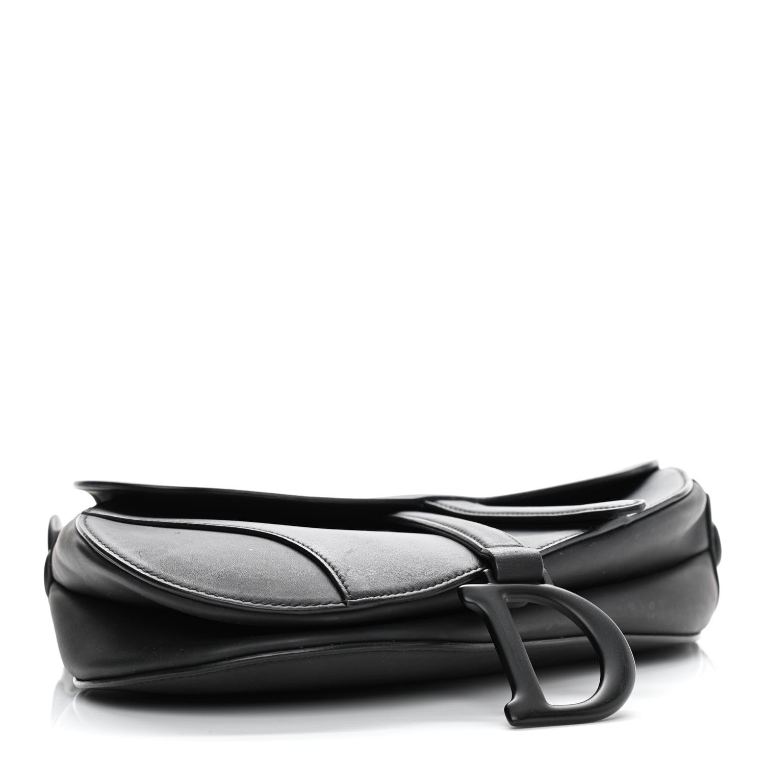 Christian Dior Ultra Matte Calfskin Saddle Bag Black 4 of 13
