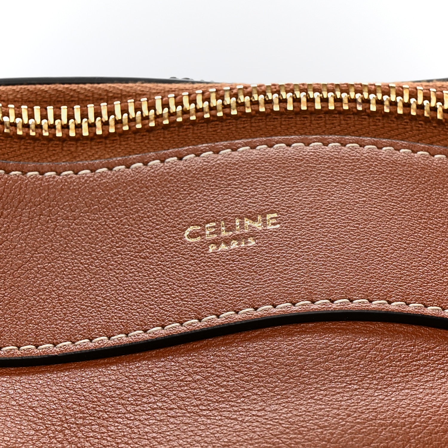 Celine Supple Calfskin Large Romy Shoulder Bag Tan 6 of 11