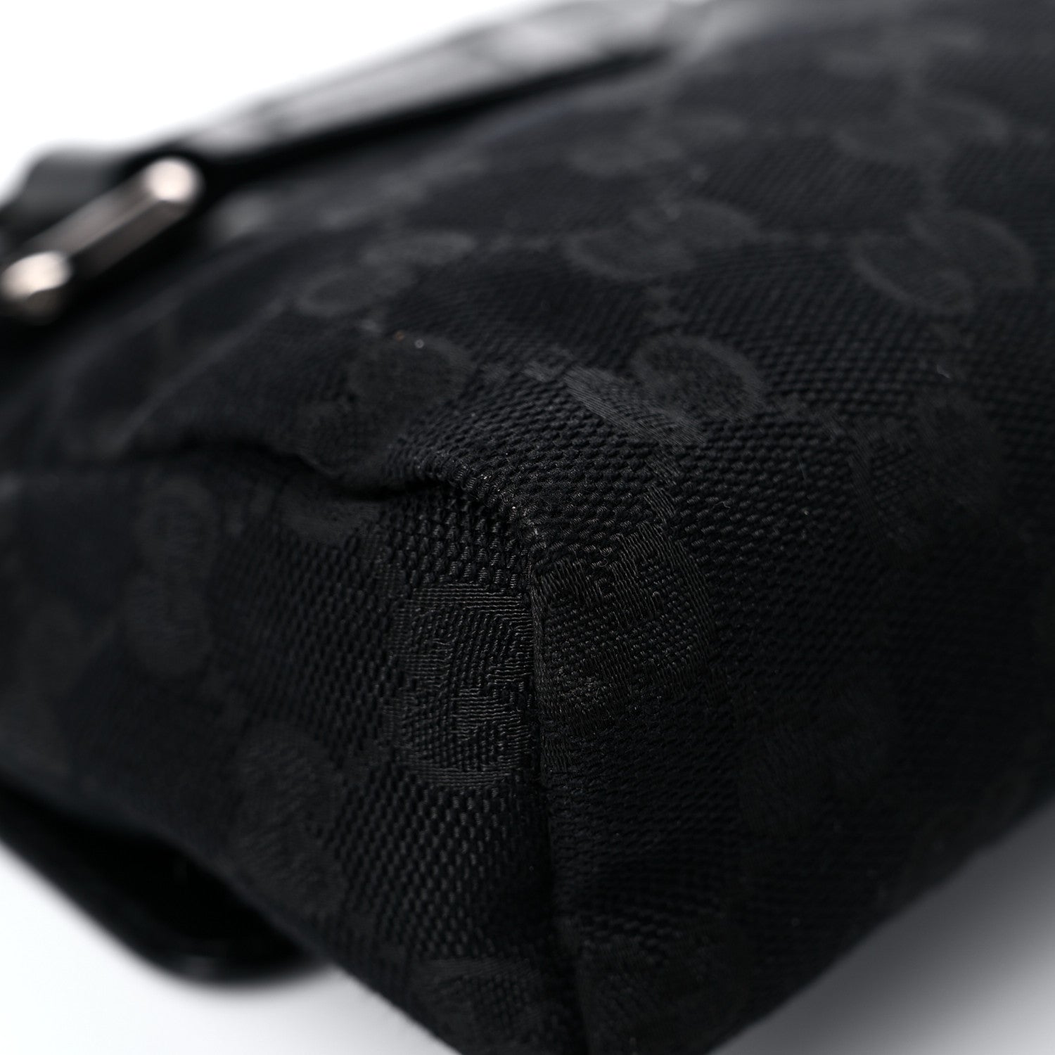 Gucci Calfskin Monogram Belt Bag Black 10 of 16