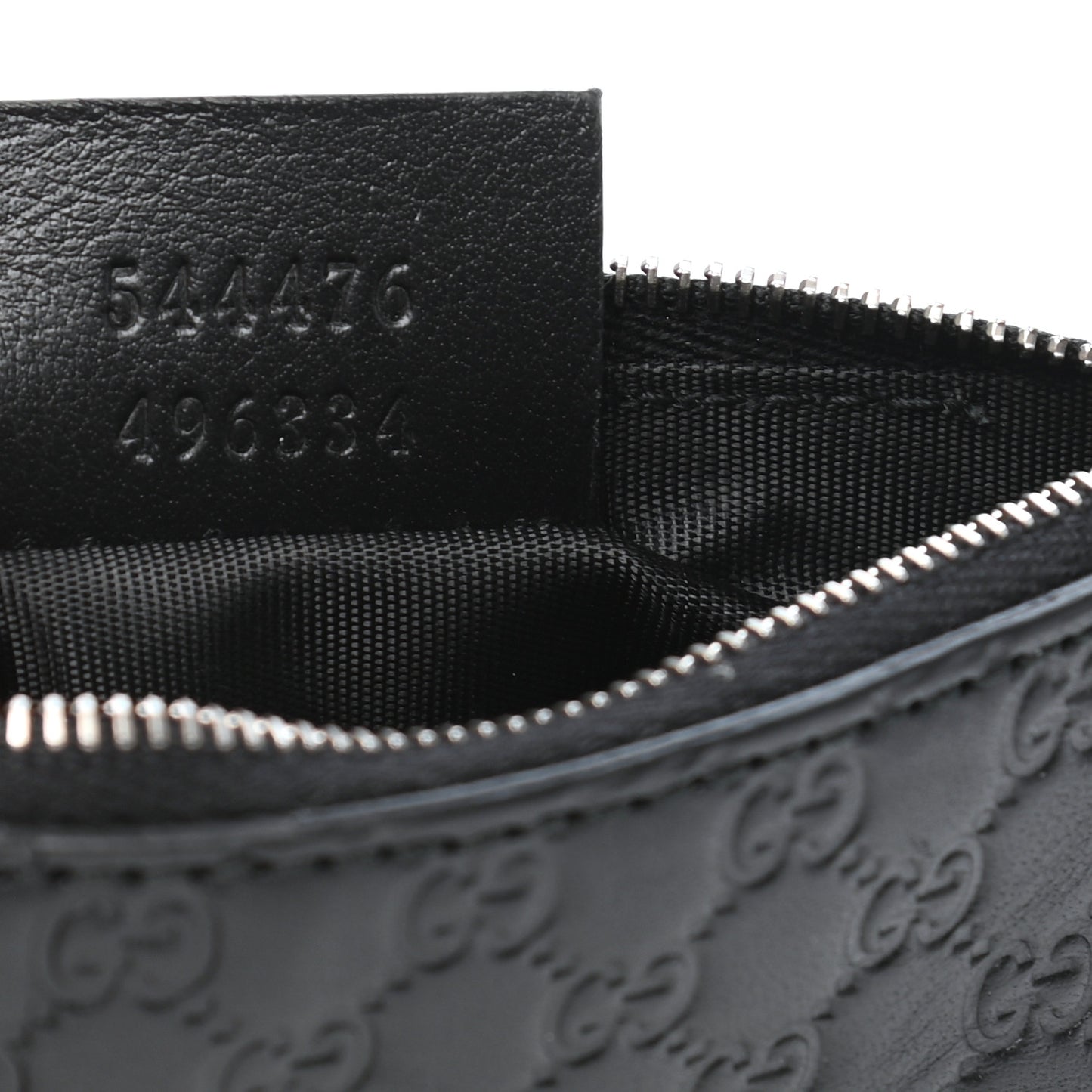 Microguccissima Key Ring Coin Case Black