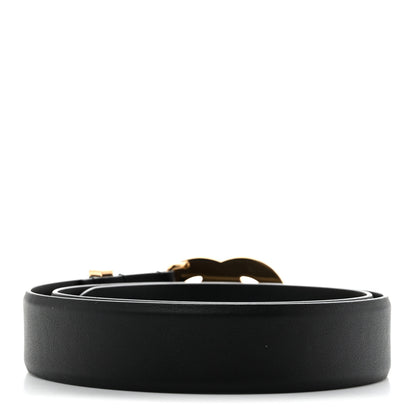 Chanel Calfskin Metal Enamel CC Belt 75 30 Black Golden 2 of 5