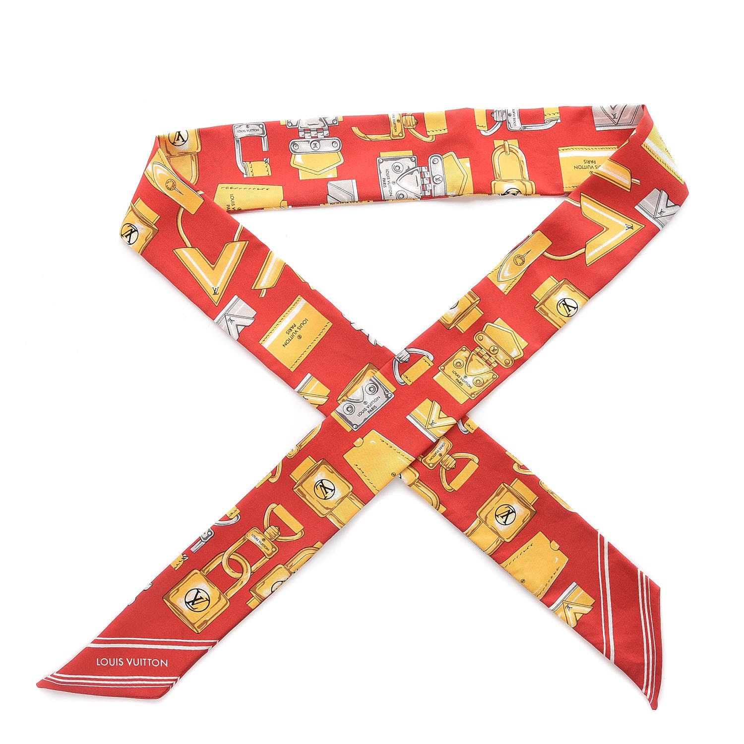 Louis Vuitton Silk Full of Locks BB Bandeau Coquelicot 1 of 5