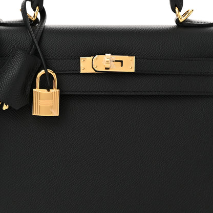Hermes Epsom Kelly Sellier 25 Black 8 of 11