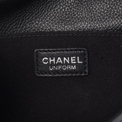 Chanel Grained Calfskin Quilted 2.55 Reissue Flap Belt Bag Clutch Black 5 of 7