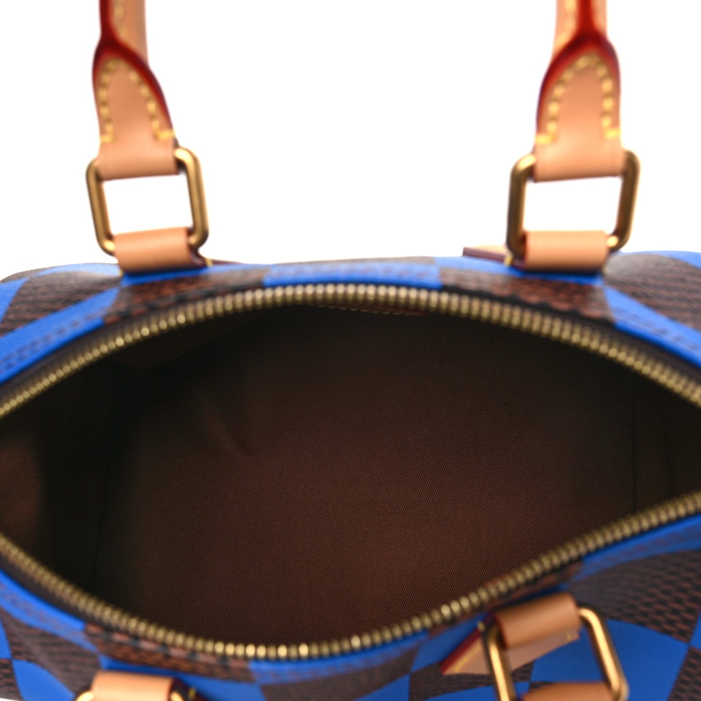 Damier Pop Speedy Bandouliere 25 Blue