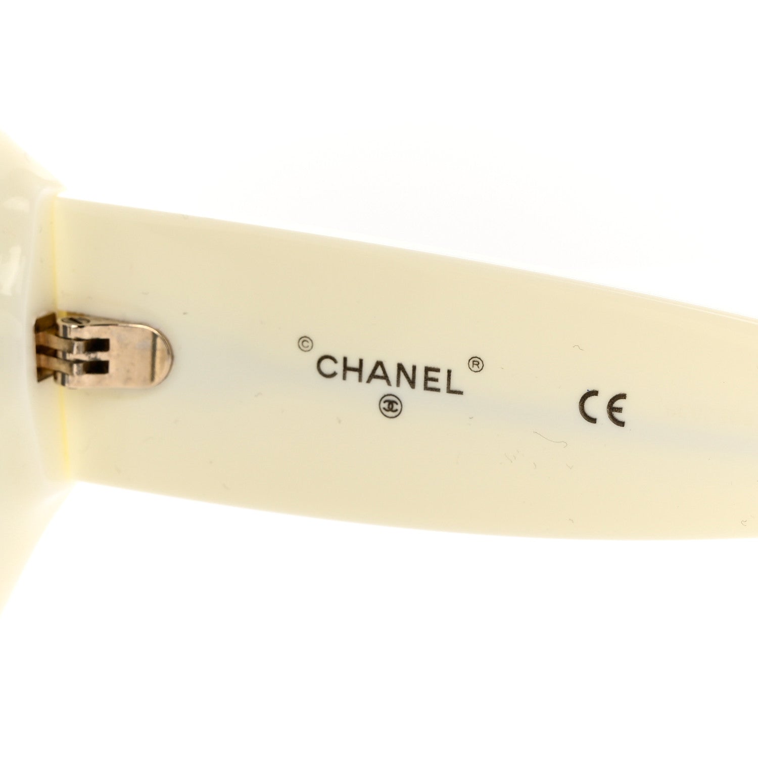Chanel Acetate Mirror Shield Sunglasses 71476A White 6 of 7