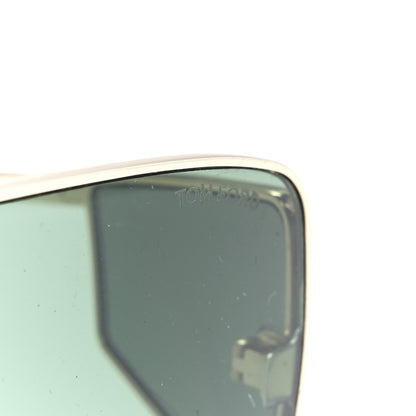 Tom Ford Square Spector Sunglasses TF 708 Green Gold 7 of 8