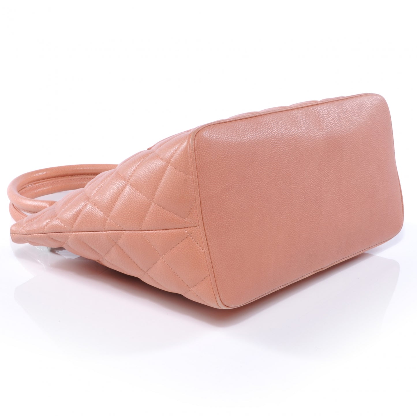 Caviar Medallion Tote Salmon Pink