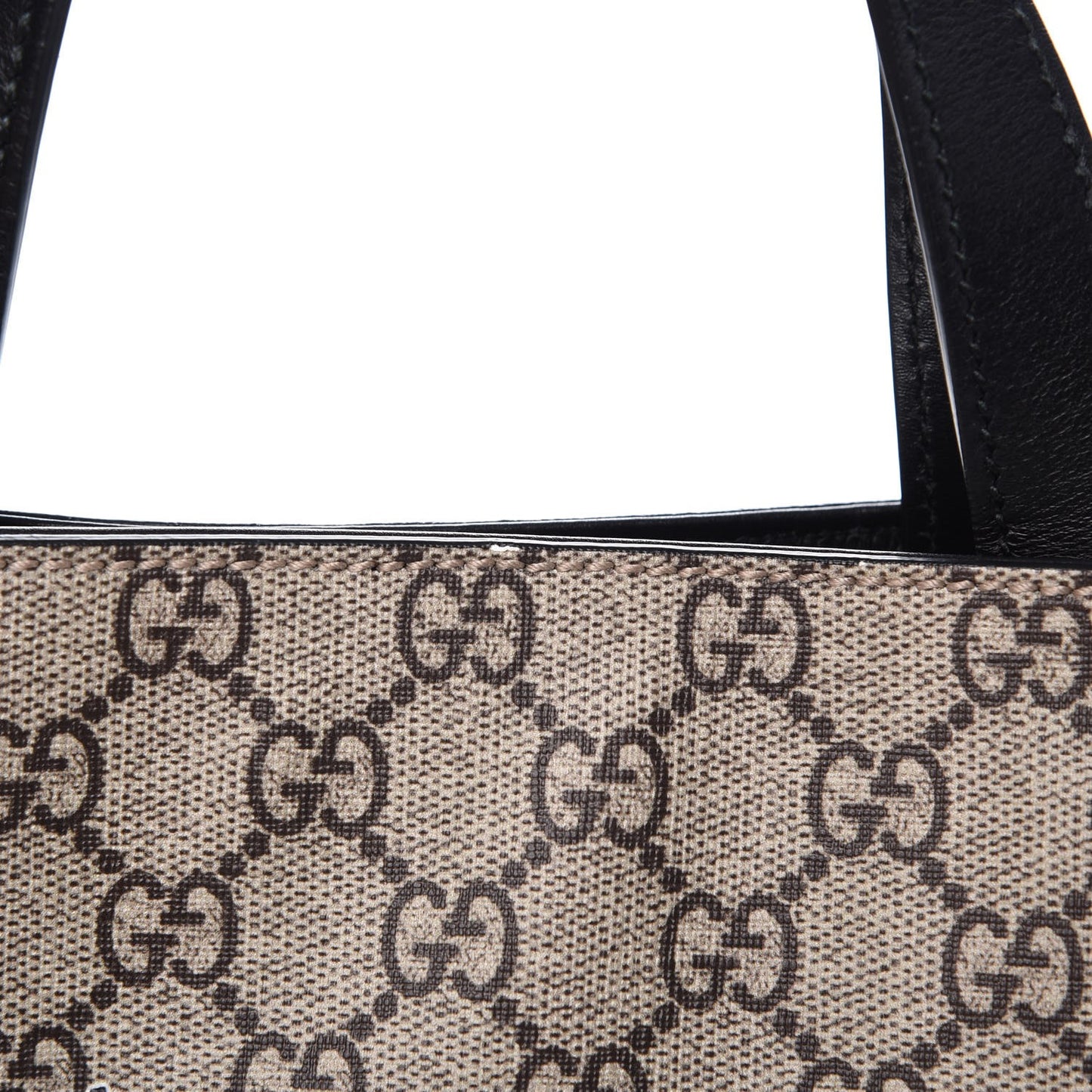 GG Supreme Monogram L'Aveugle Par Amour Print Vertical Tote Black