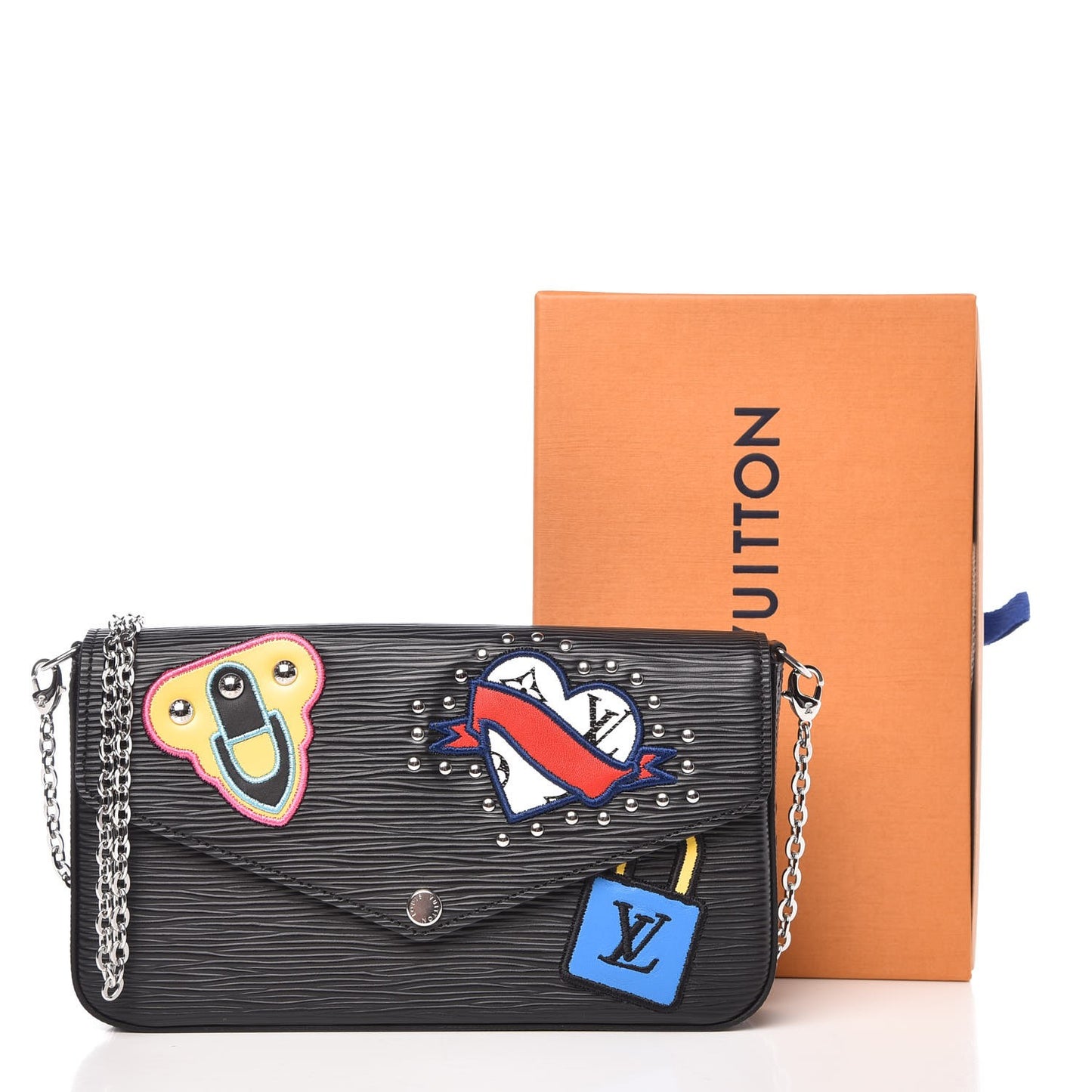 Epi LV Stories Pochette Felicie Black