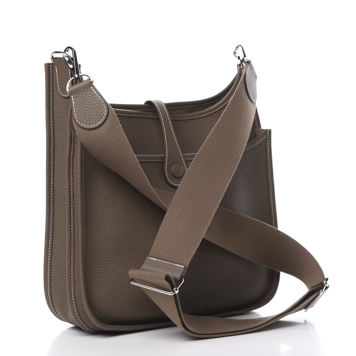 Hermes Taurillon Clemence Evelyne III PM Etoupe 2 of 9