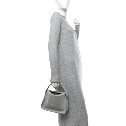 Alexander Wang Metallic Ribbed Knit Small Ryan Bag Silver 2 of 9