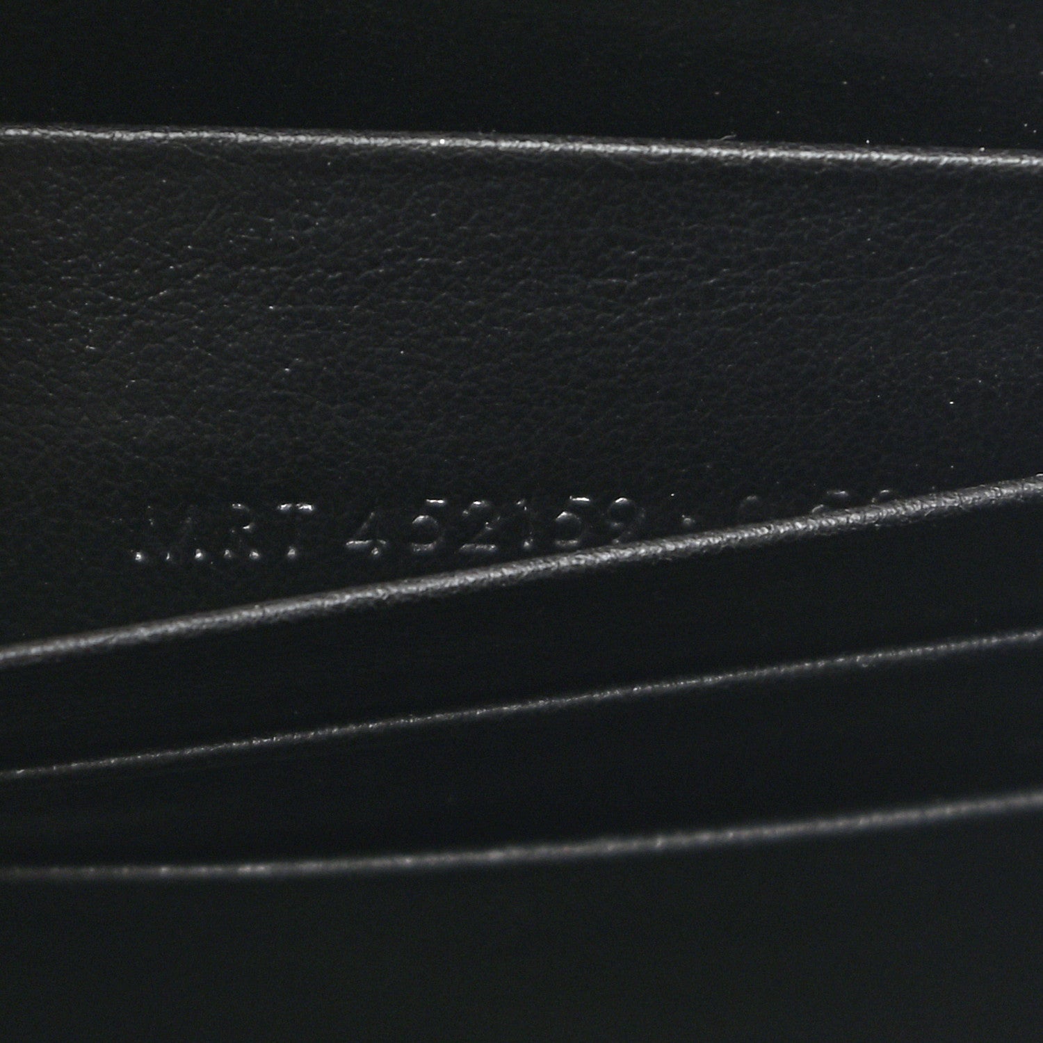 Saint Laurent Calfskin Crocodile Embossed Kate Monogram Tassel Chain Wallet Black 6 of 9