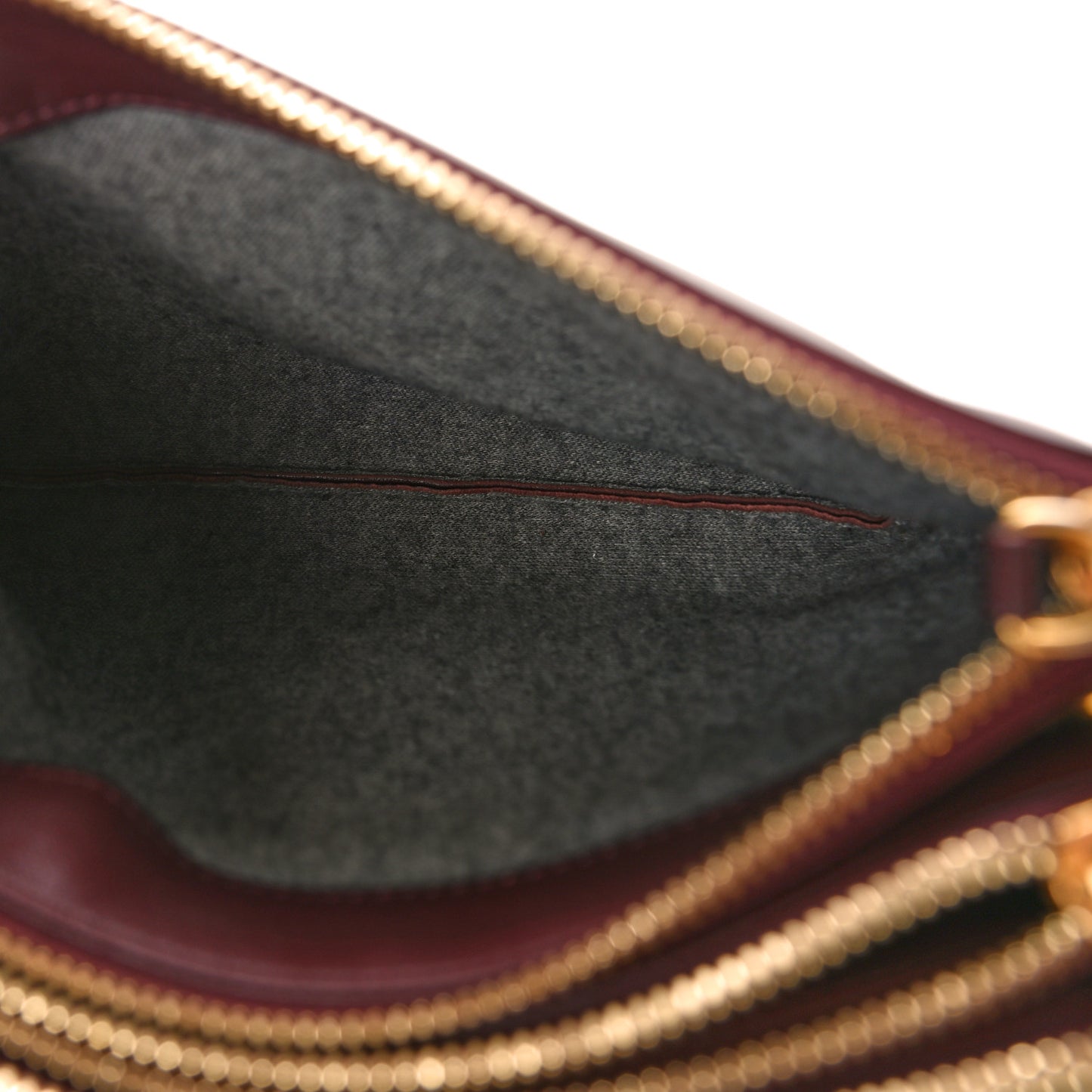 Lambskin Large Trio Crossbody Bag Burgundy