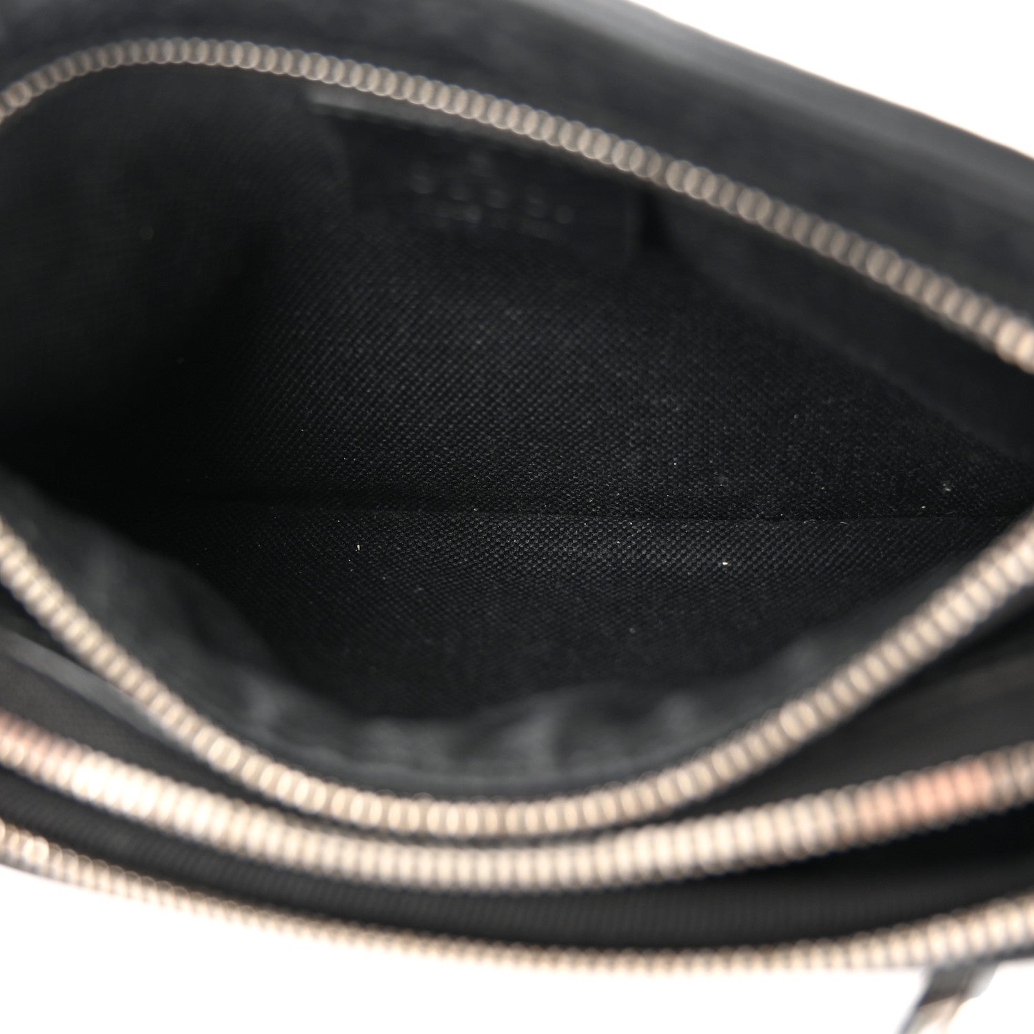 Gucci Fluffy Calfskin Morpheus Double Zip Belt Bag Black 6 of 12