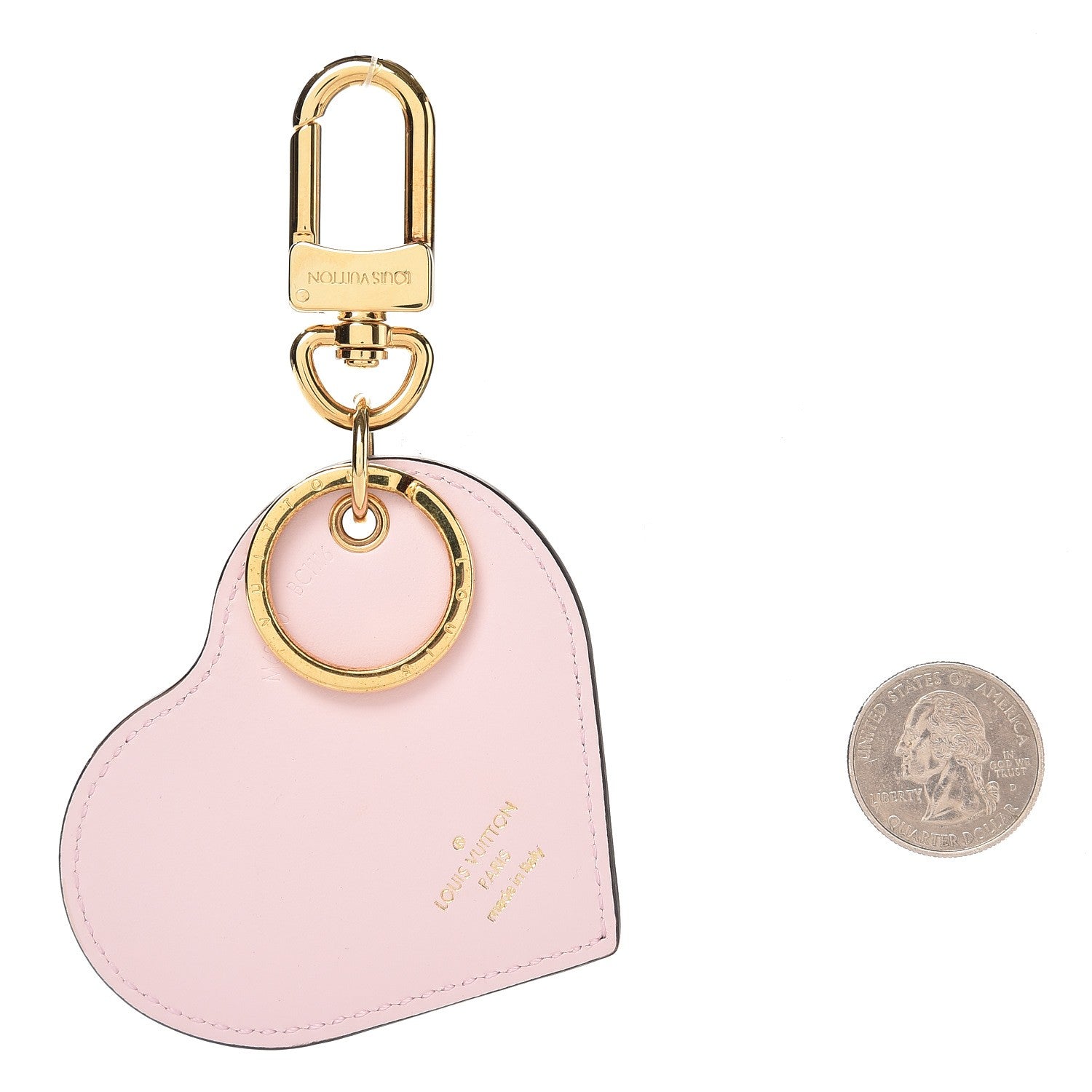 Louis Vuitton Vernis Degrade Heart Bag Charm Pink 2 of 3