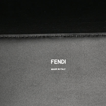 Fendi Vitello King Plexiglass Medium Fendi Sunshine Shopper Tote Black White 6 of 9