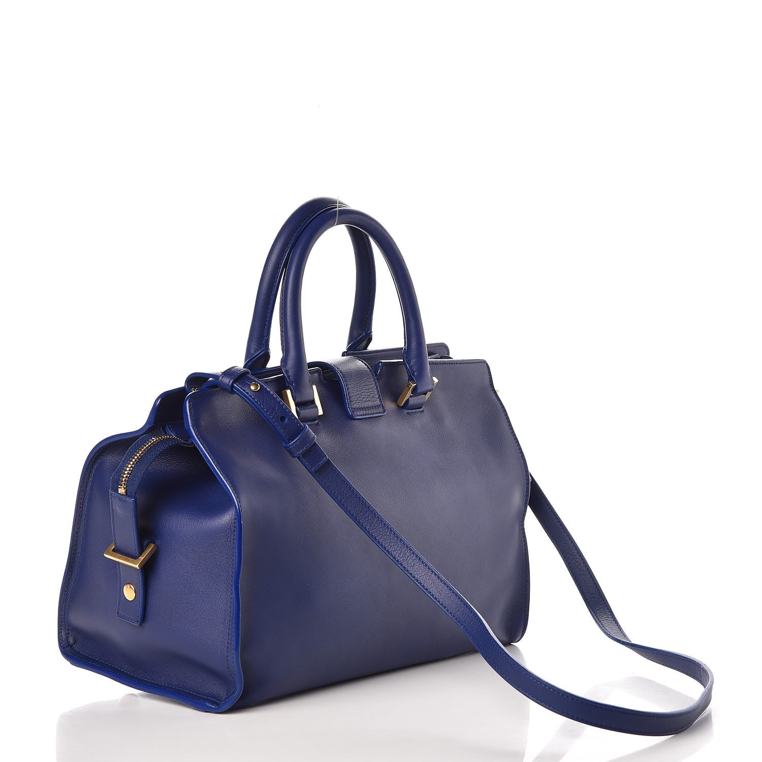 Saint Laurent Calfskin Small Classic Y Cabas Royal Blue 3 of 12