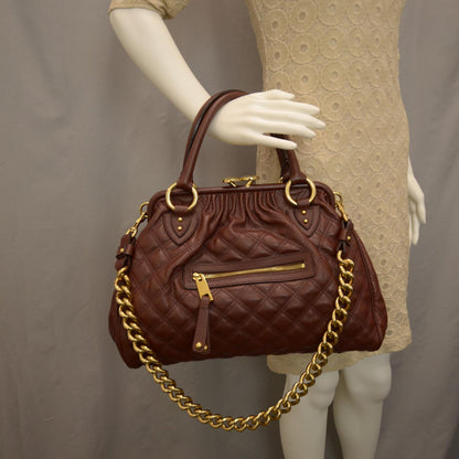 Marc Jacobs Quilted Leather Stam Cognac 2 of 7