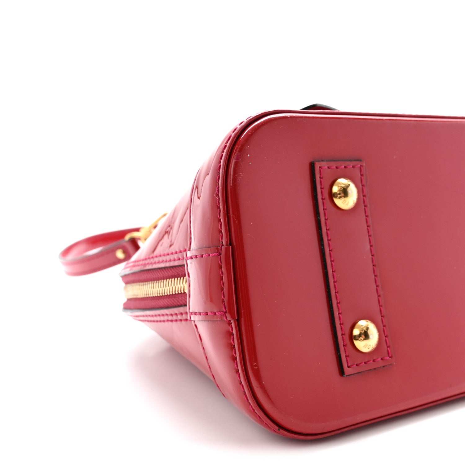 Louis Vuitton Vernis Alma BB Pomme D'Amour 8 of 9