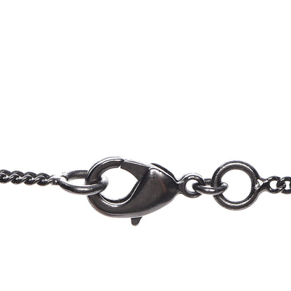 Chanel Crystal Large CC Necklace Dark Silver 6 of 8