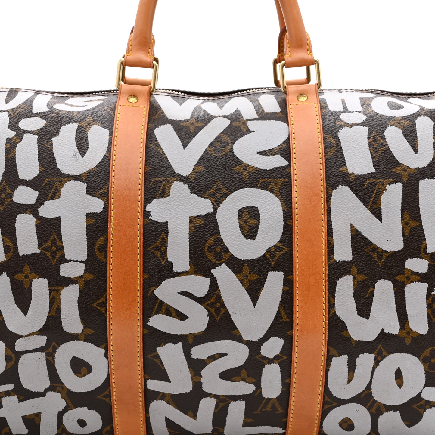 Monogram Graffiti Keepall 50 Silver