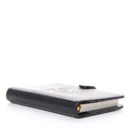 Chanel Caviar CC Mini Ring Agenda Planner Black 4 of 9