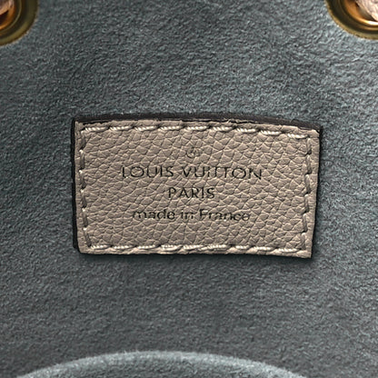 Louis Vuitton Calfskin Lockme Bucket MM Greige 6 of 8