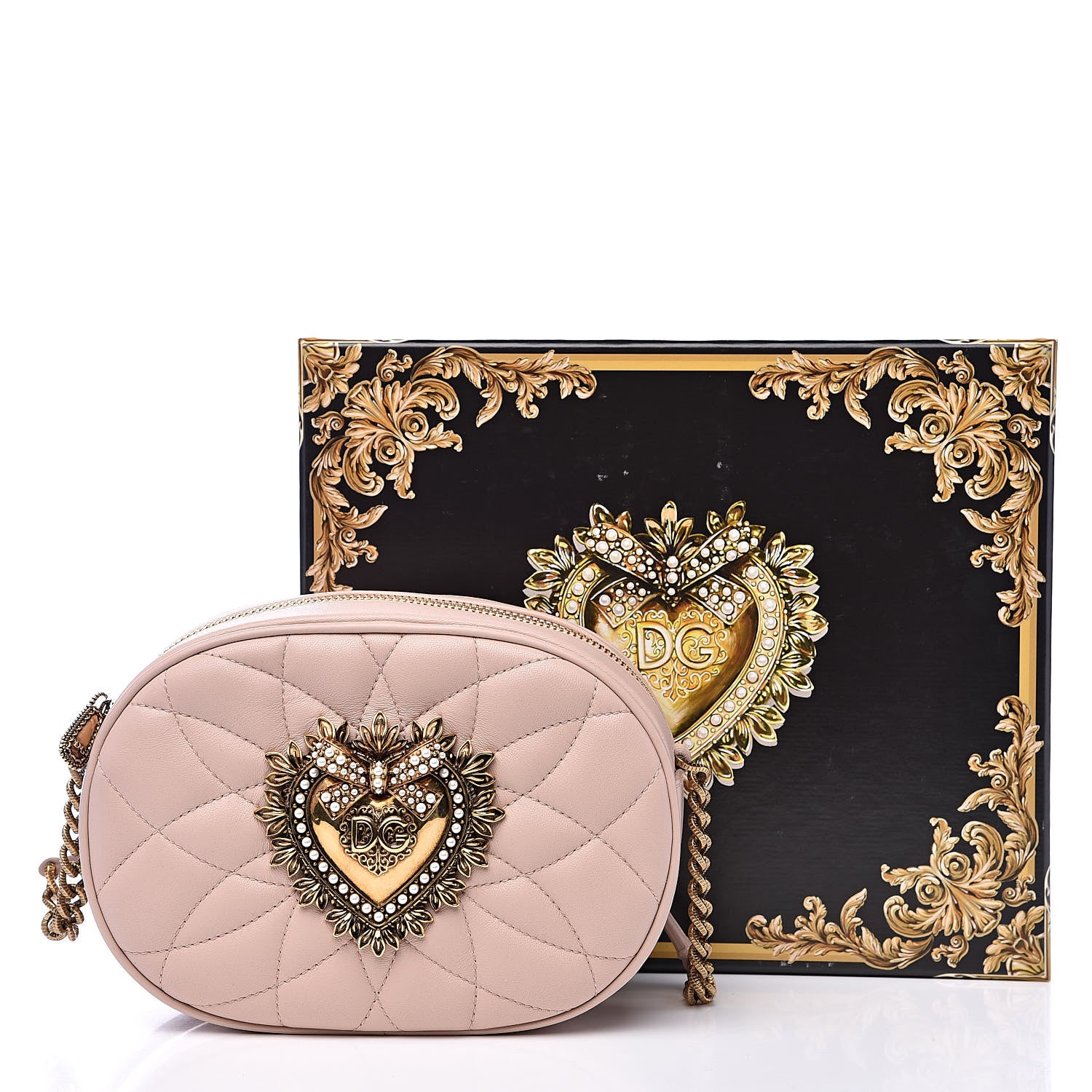 Dolce & Gabbana Calfskin Devotion Crossbody Bag Cipria 11 of 11
