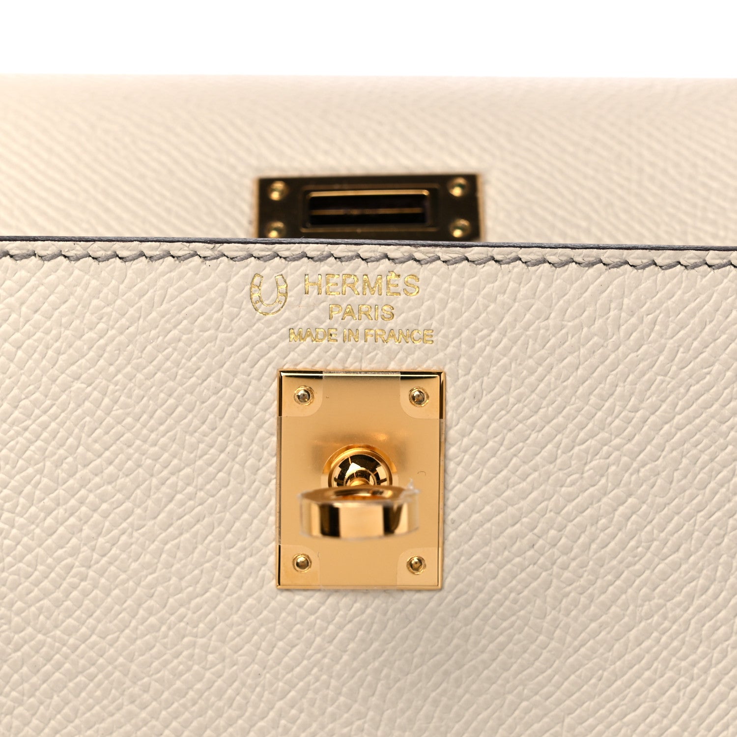 Hermes Epsom Bi-Color Horseshoe Kelly Sellier 25 Craie Gris Asphalte 6 of 8