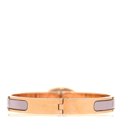 Hermes Enamel Mini Clic Chaine d'Ancre Bracelet PM Rose Candeur 3 of 4