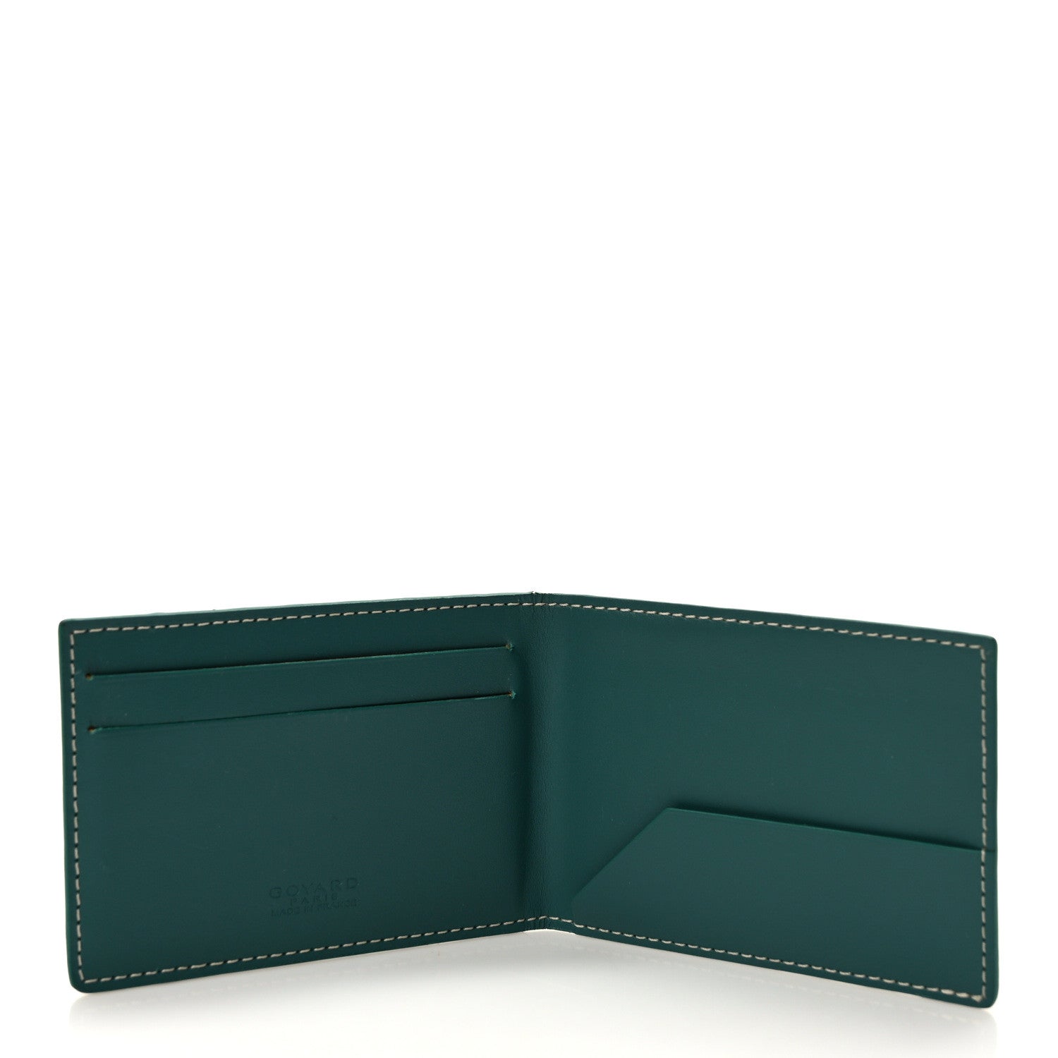 Goyard Goyardine Bi-Fold Victoire PM Wallet Green 5 of 9