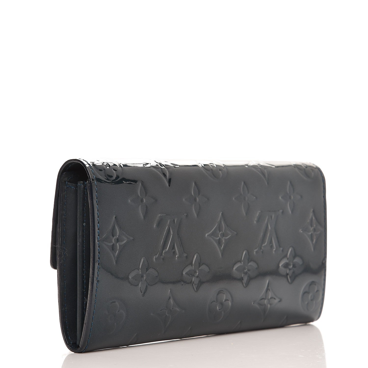 Louis Vuitton Vernis Sarah Wallet Blue Nuit 3 of 8
