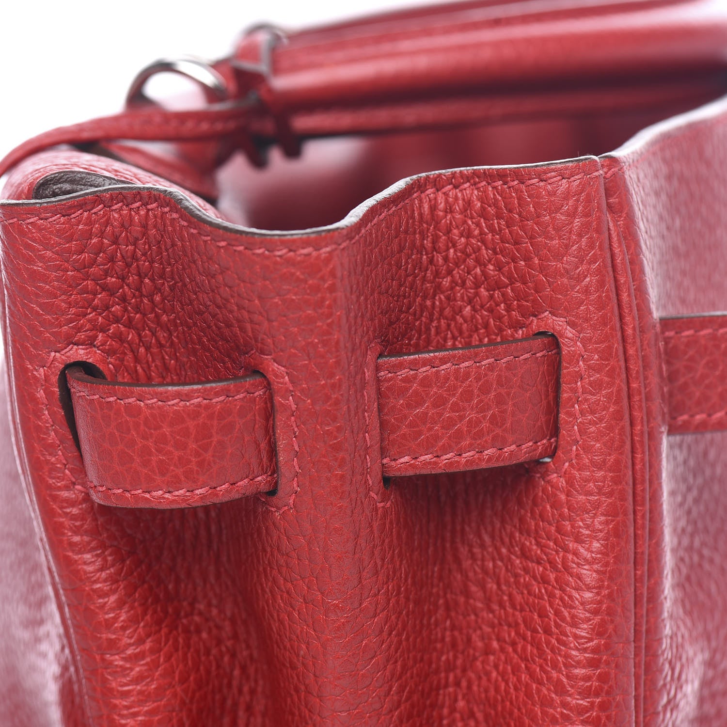 Hermes Taurillon Clemence Retourne Kelly 35 Rouge Casaque 20 of 34