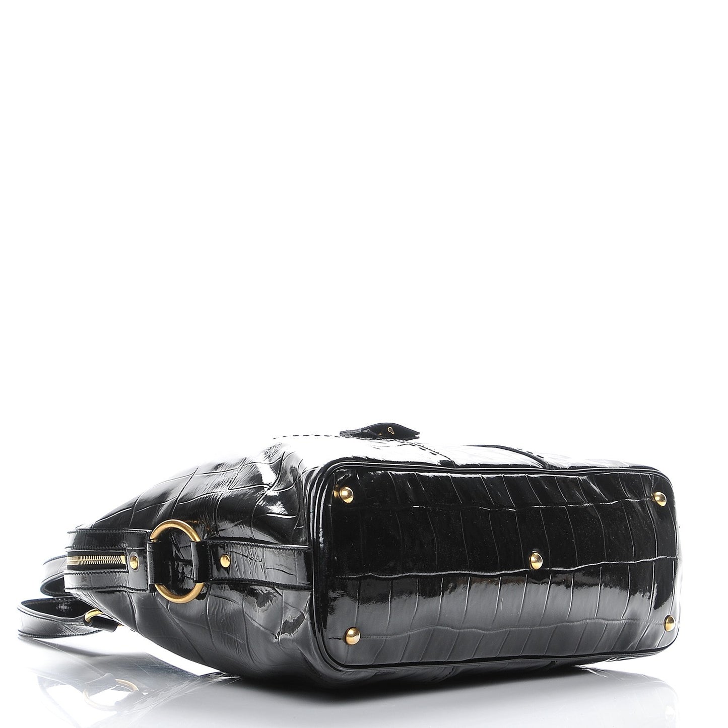 Patent Croc Oversized Muse Black
