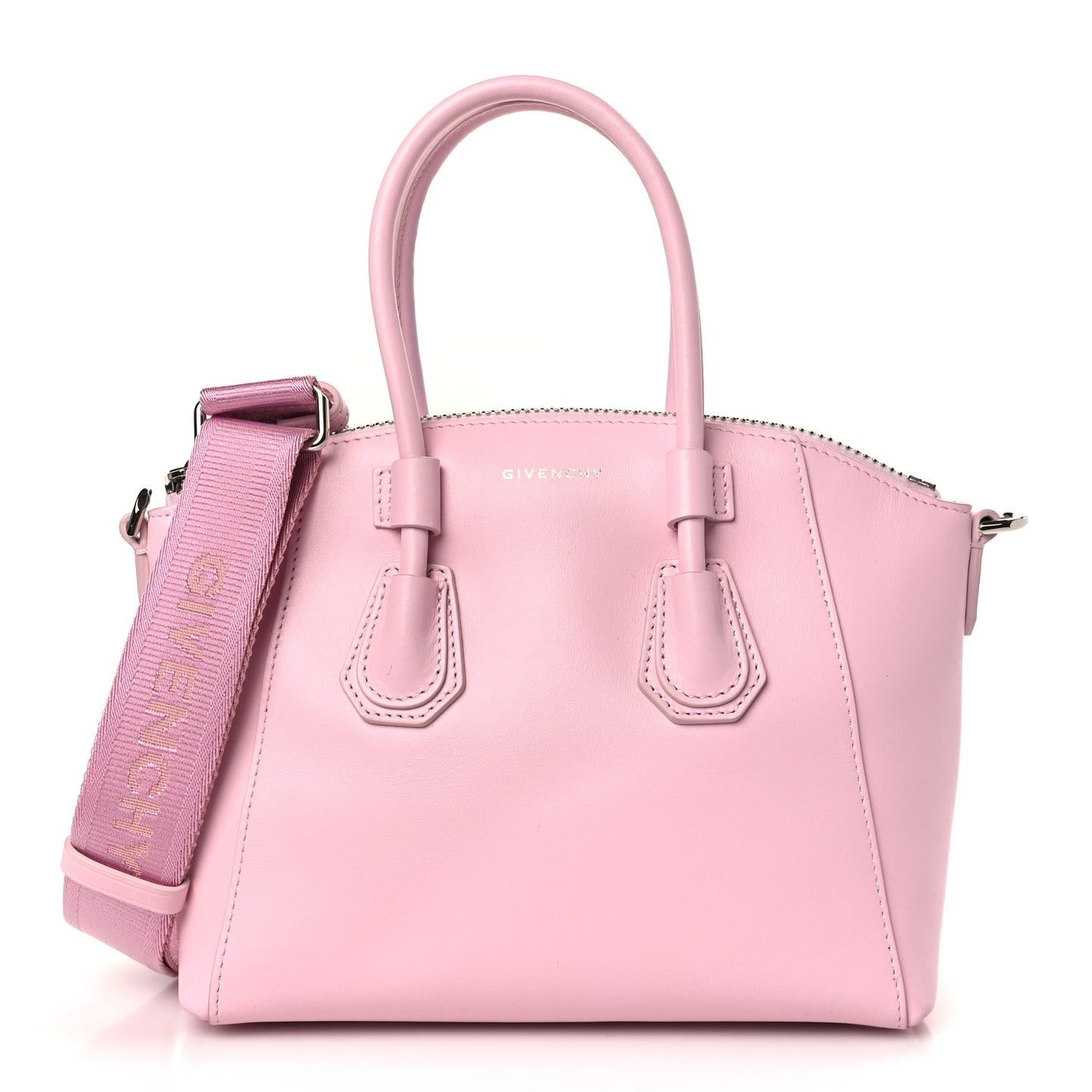 Box Calfskin Mini Sport Antigona Top Handle Bag Blossom Pink