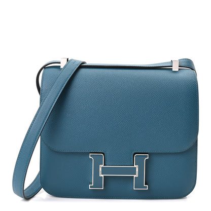 Hermes Epsom Enamel Constance 24 Vert Bosphore 1 of 11