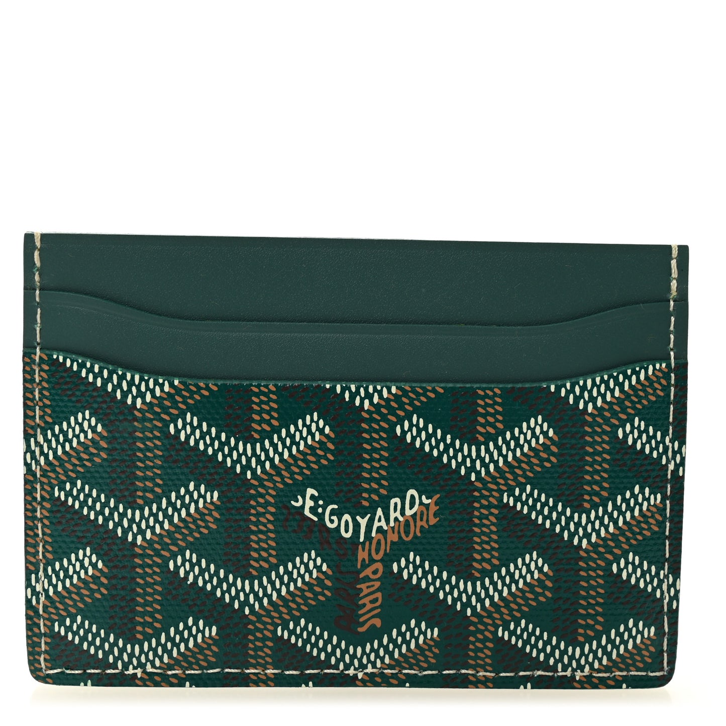 Goyardine Saint Sulpice Card Holder Green