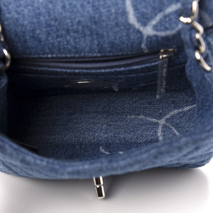 Chanel Denim CC Quilted Mini Square Flap Blue 5 of 10