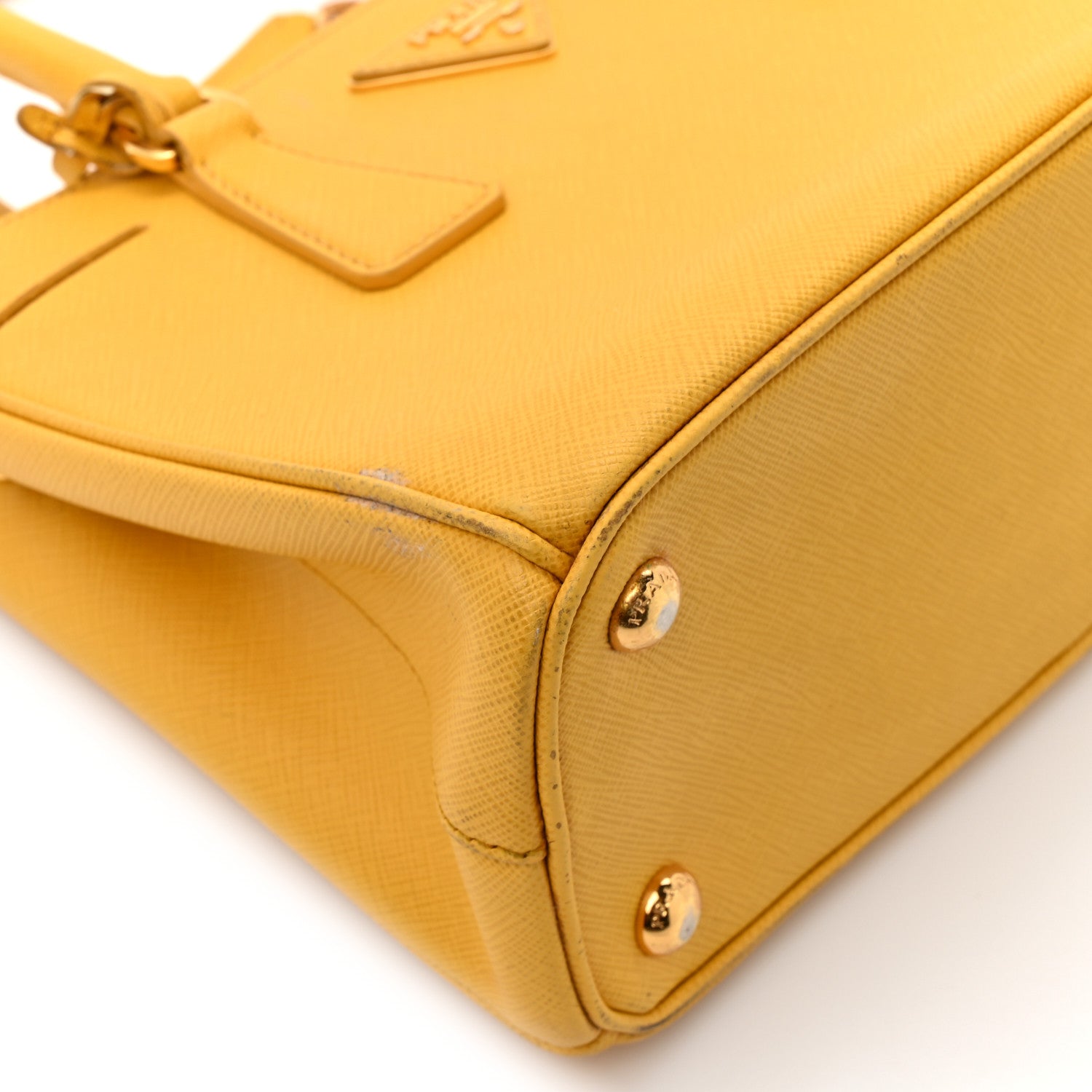 Prada Saffiano Lux Small Galleria Double Zip Tote Soleil 1904621